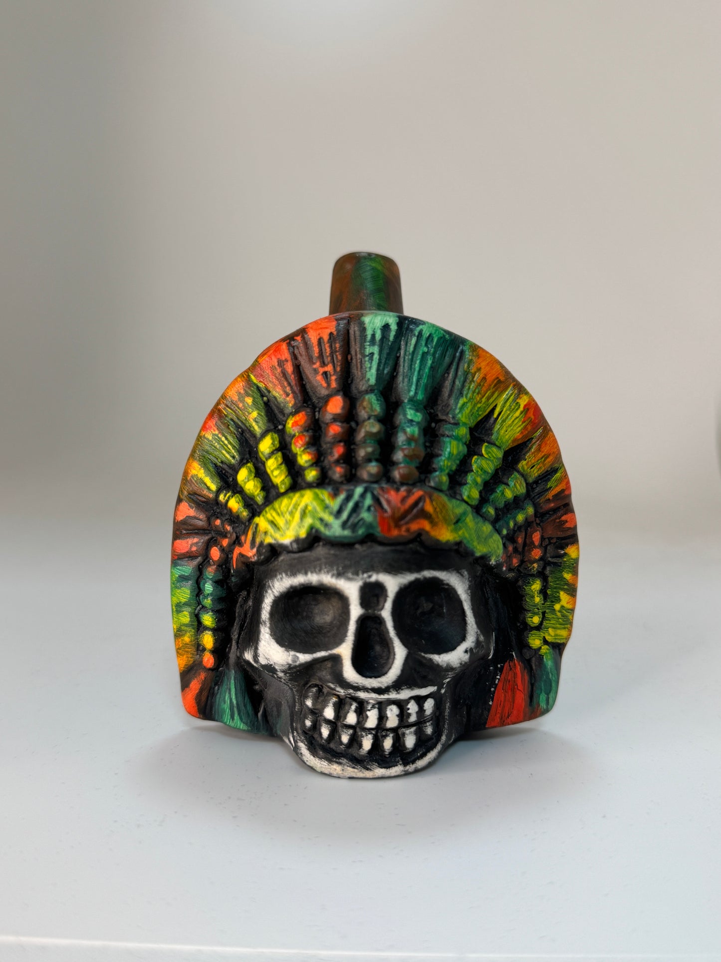 Aztec Death Whistle — Skull Warrior Whistle