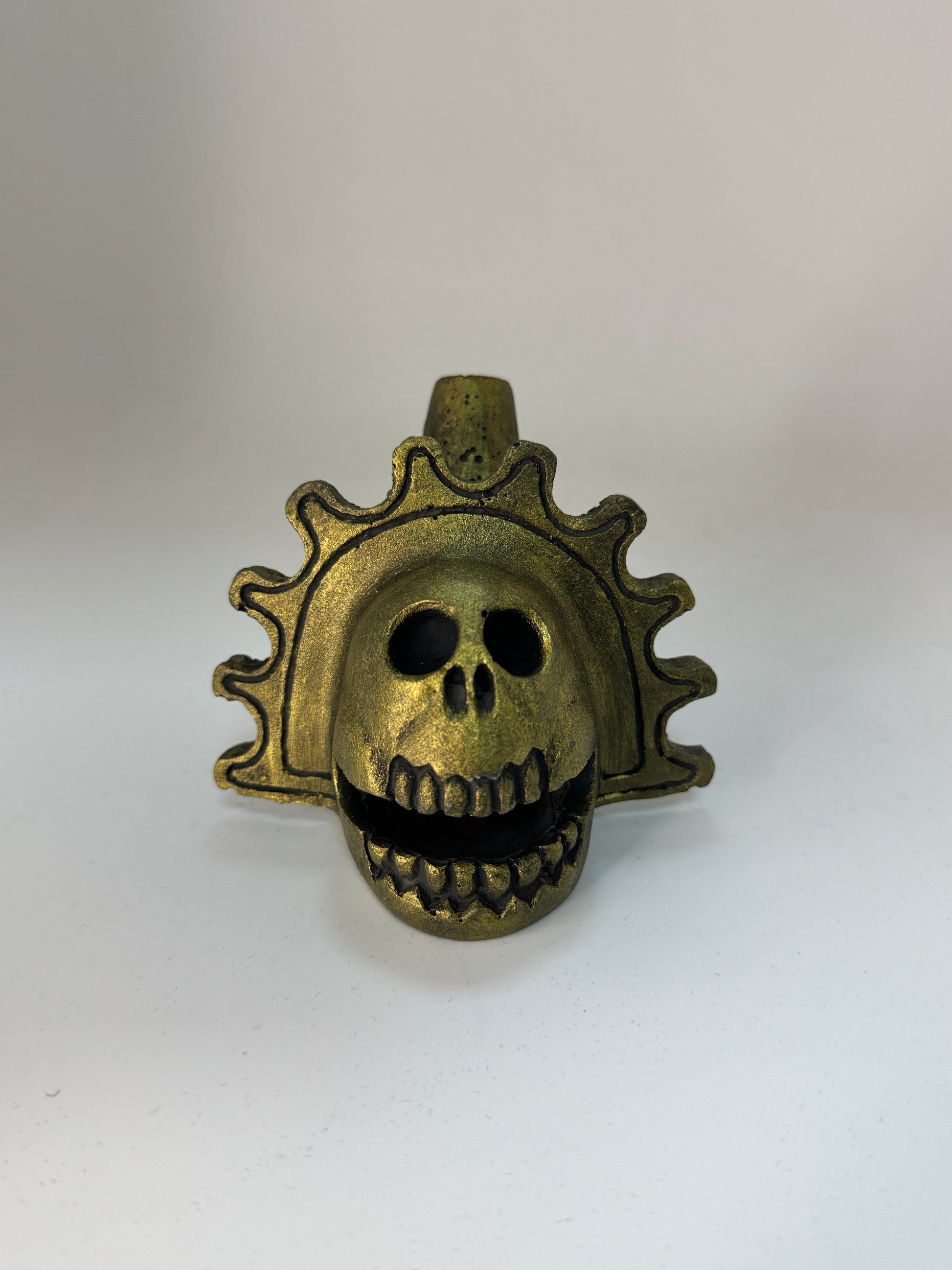 Aztec Death Whistle — Skull Warrior Whistle