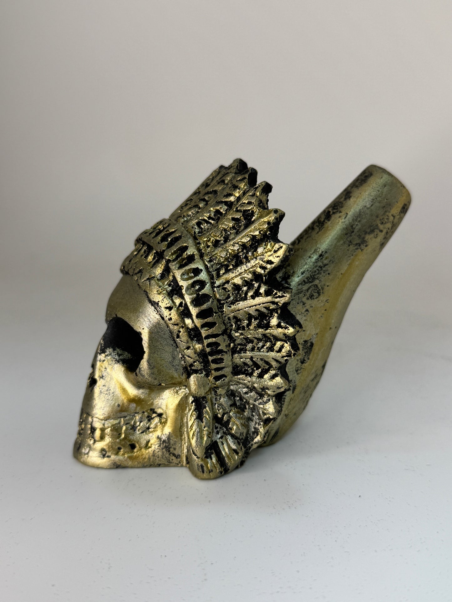Aztec Death Whistle — Skull Warrior Whistle