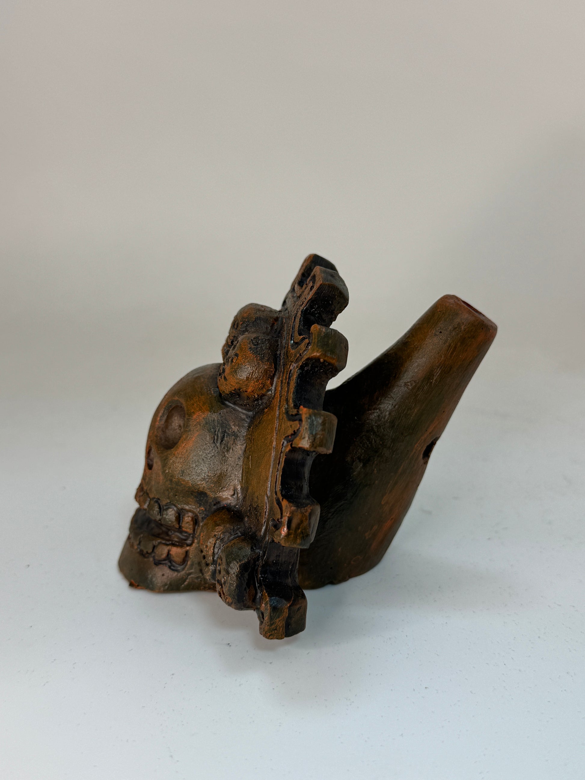 Aztec Death Whistle — Skull Warrior Whistle