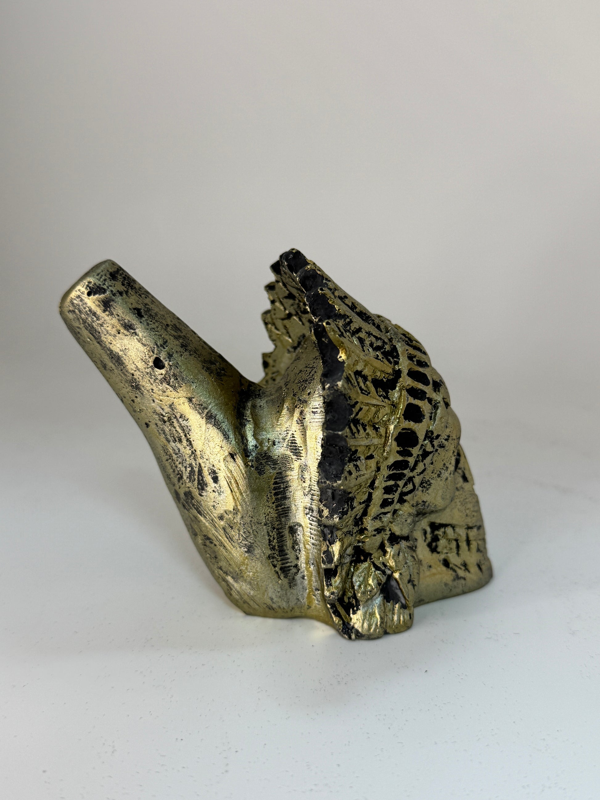 Aztec Death Whistle — Skull Warrior Whistle