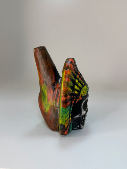 Aztec Death Whistle — Skull Warrior Whistle