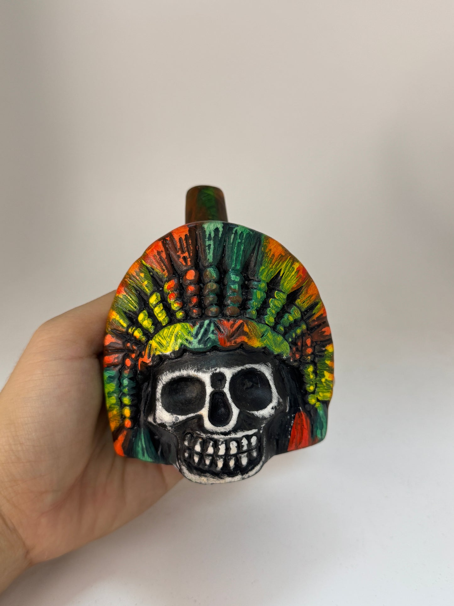 Aztec Death Whistle — Skull Warrior Whistle