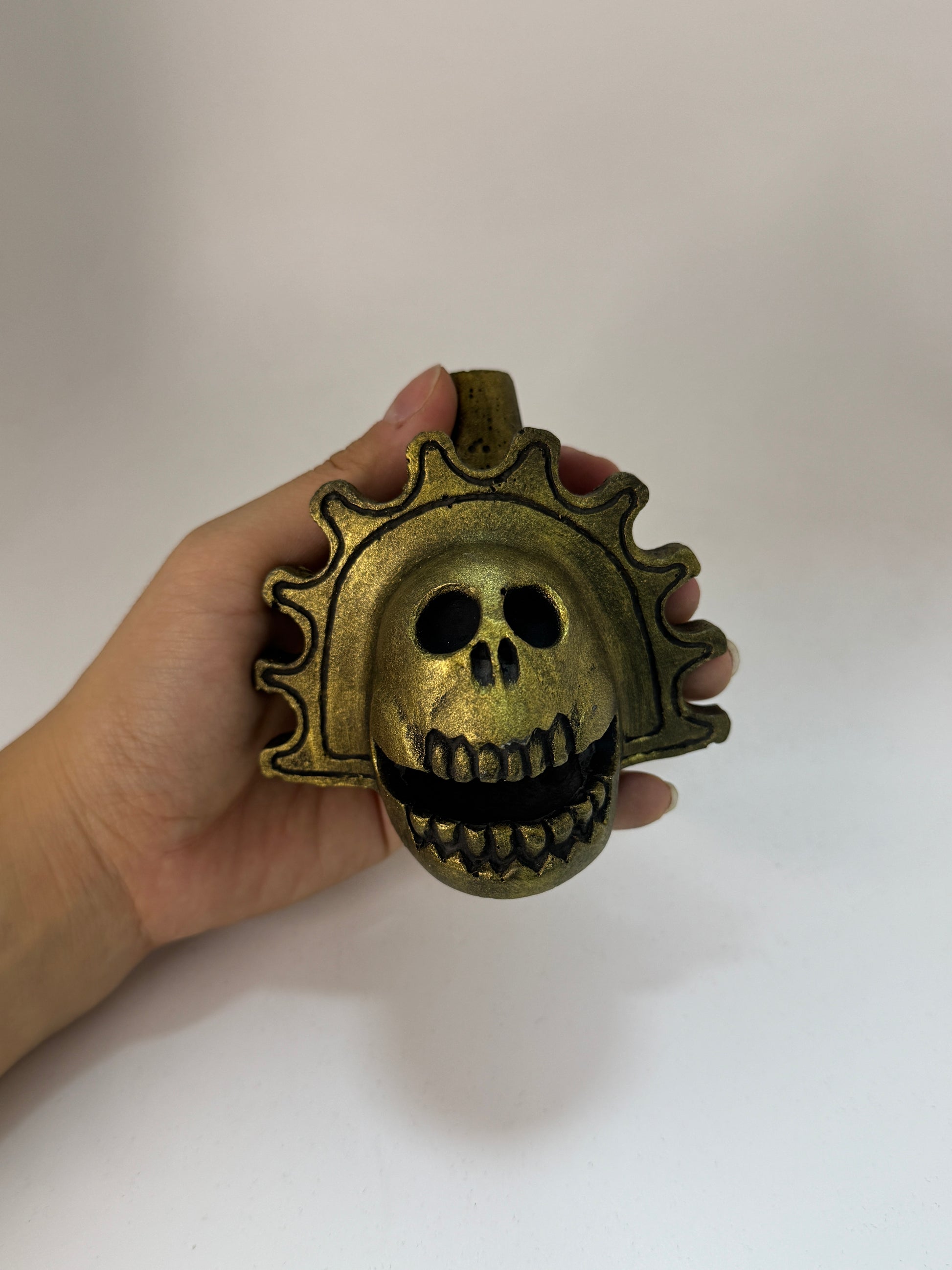 Aztec Death Whistle — Skull Warrior Whistle