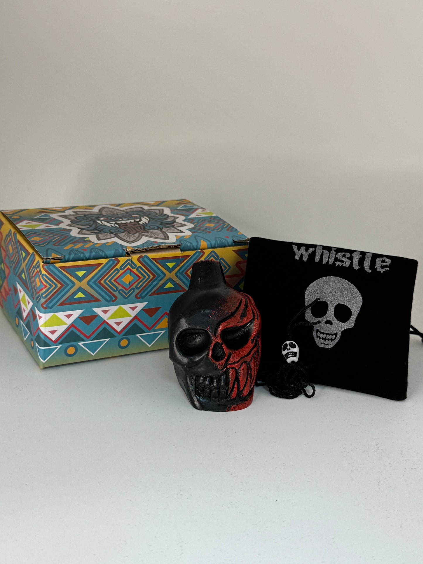 Aztec Death Whistle — Skull Warrior Whistle