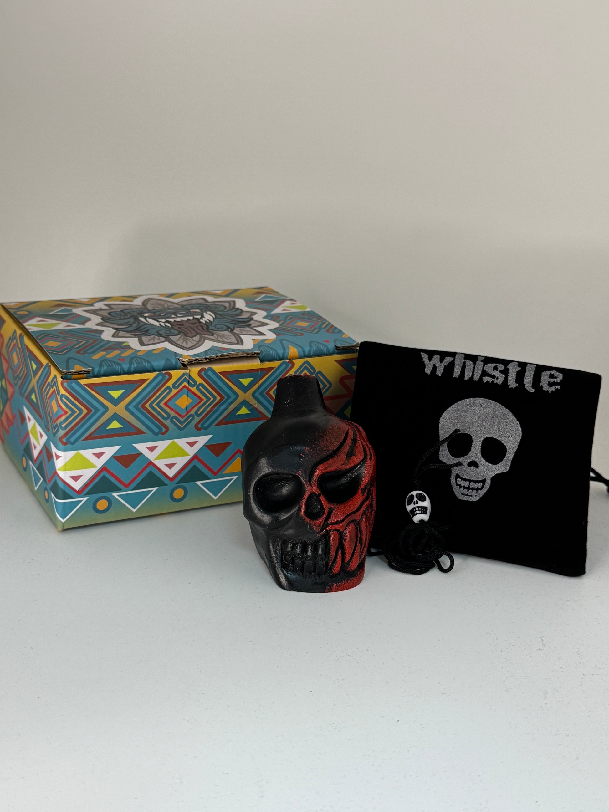 Aztec Death Whistle — Skull Warrior Whistle