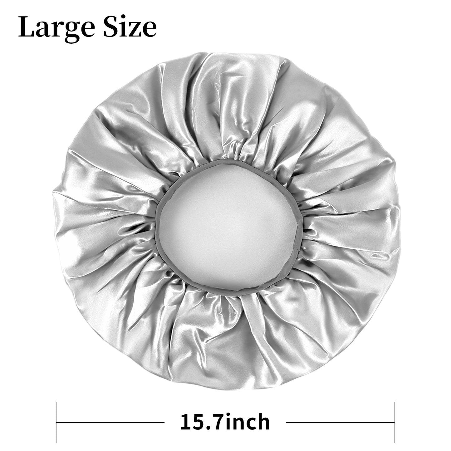 Kenllas Large Women Silk Satin-Bonnet - 2 PCS