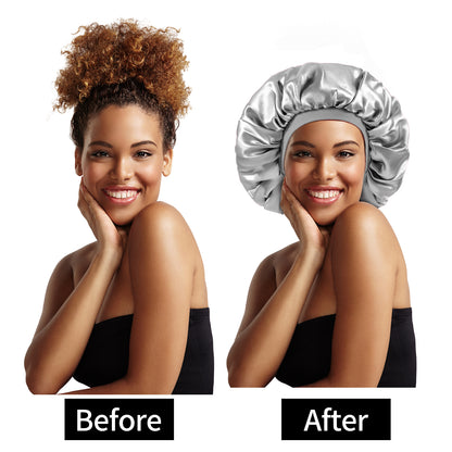 Kenllas Large Women Silk Satin-Bonnet - 2 PCS