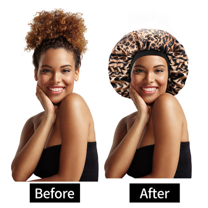 Kenllas Large Women Silk Satin-Bonnet - 2 PCS